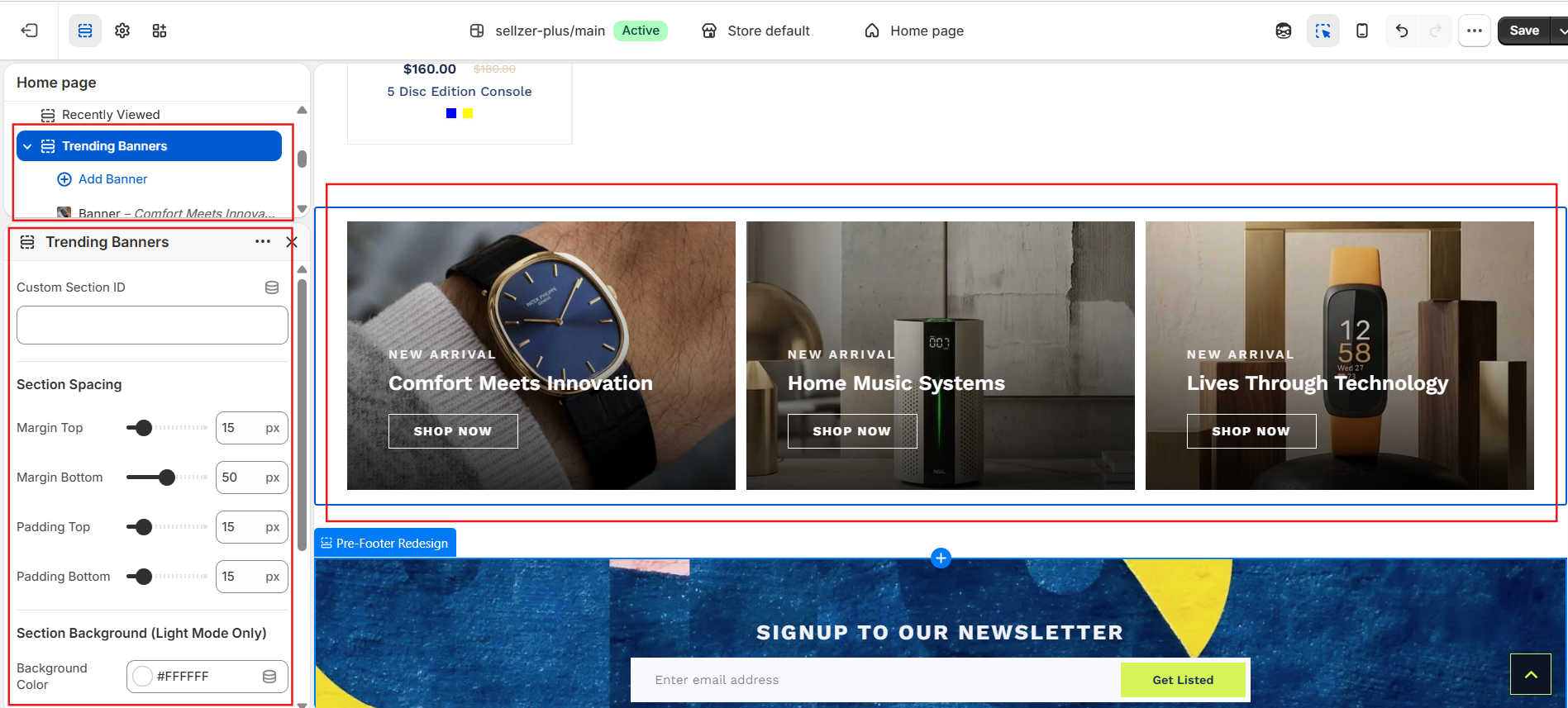 Trending Banners (3-Column Layout)